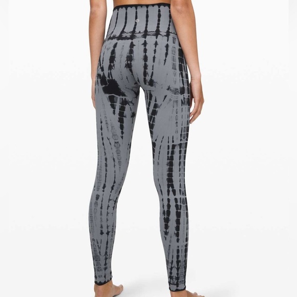 lululemon Wunder Under High rise Vert Shabori Tie Dye Tights Leggings Yoga: 6 - Picture 1 of 10